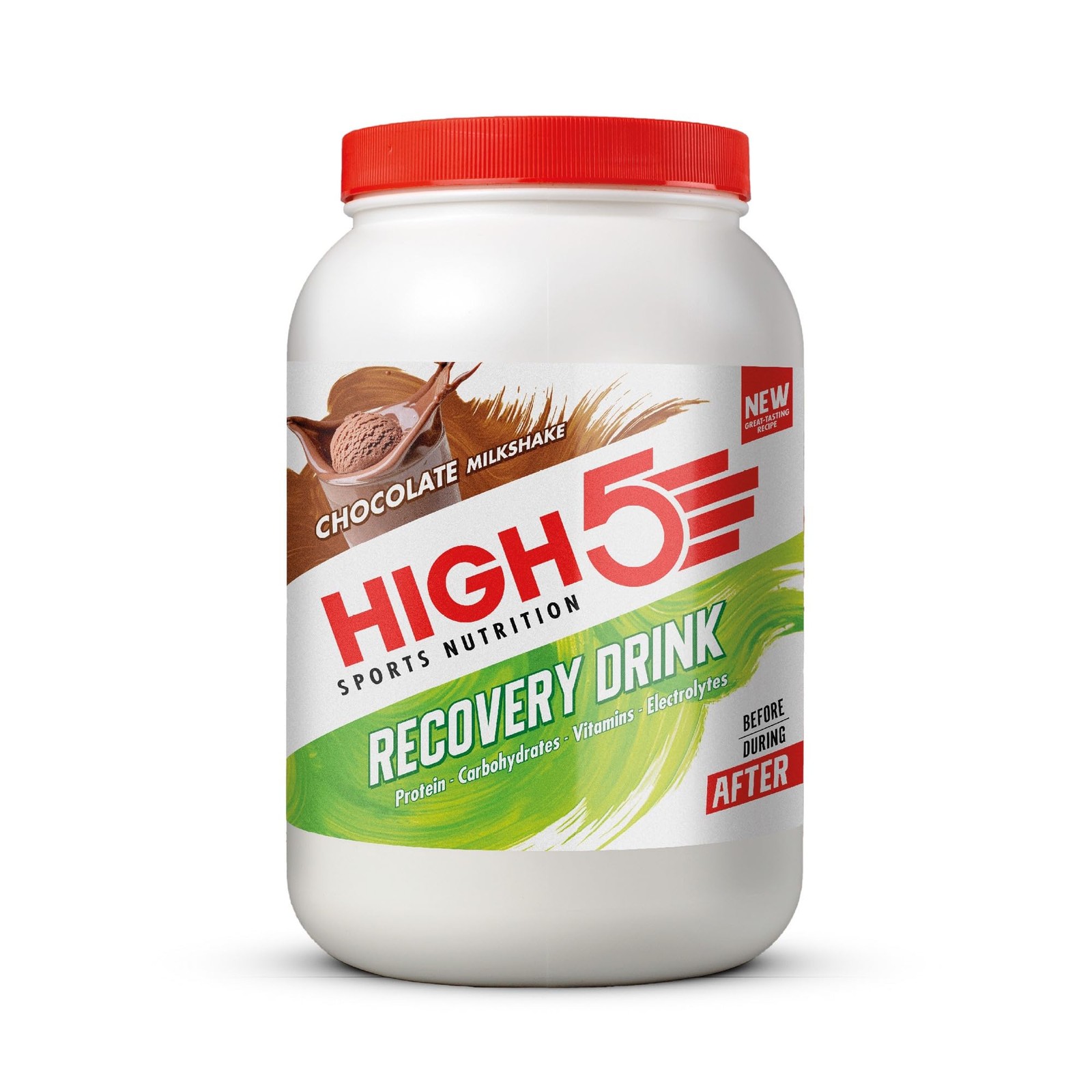 HIGH5 Recovery Drink - Carbohydrate and Whey Protein Powder (20g) for Muscle ...