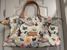 Dooney & Bourke Disney Mickey Mouse & Tinker Bell Print Duffle, Weekender 