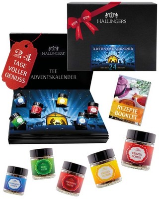 Tee Adventskalender-Set 24 lose Tees ''Stille Nacht special'' Hallingers DE