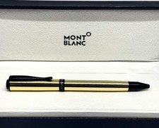Vintage Montblanc Rollerball Pen Gold Black T...