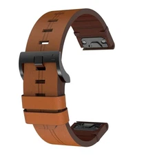 Replacement Leather Wristband Watch Strap Band For Garmin Fenix 5 Fenix 6 Pro H