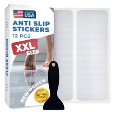 XXL Anti Slip Shower Stickers 12 PCS Invisible Non-Slip Shower Strips for Adult