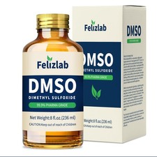 DMSO Liquid 99.9 Pure Dimethyl Sulfoxide , 8 fl oz, Undiluted, Low Odor,...