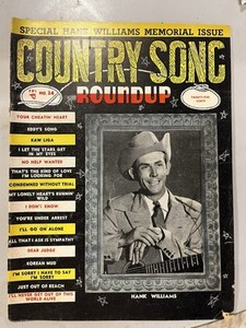 Vintage 1953 COUNTRY SONG ROUNDUP #24 Magazine - HANK WILLIAMS Memorial Issue