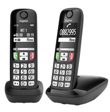 E275 Duo Due telefoni portatili DECT Cordless Tasti e Numeri Grandi Compatibile