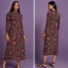 NWT Farm Rio Mystic Trip Jersey Midi Dress in Multicolor size S