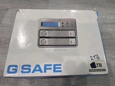 G-Technology G SAFE RAID-1 Hot Swappable External HDD 2 x 1TB HDD With Trays