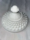Fenton Hobnail Milk Glass Replacement Lid for Candy Dish Pedestal Princess Line