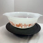 Rare HTF Vintage Glasbake Glass Homemaker Large 4qt Mixing Bowl Milk Glass