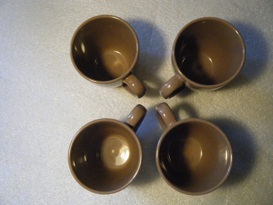 Juego de 4 tazas de café marrón chocolate gres Corelle Coordinates Foto 3 de 4