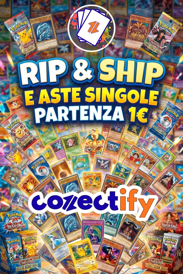 TUTTO ASTE 1€ 🔥 RIP&SHIP E CARTE SINGOLE IN ASTA!