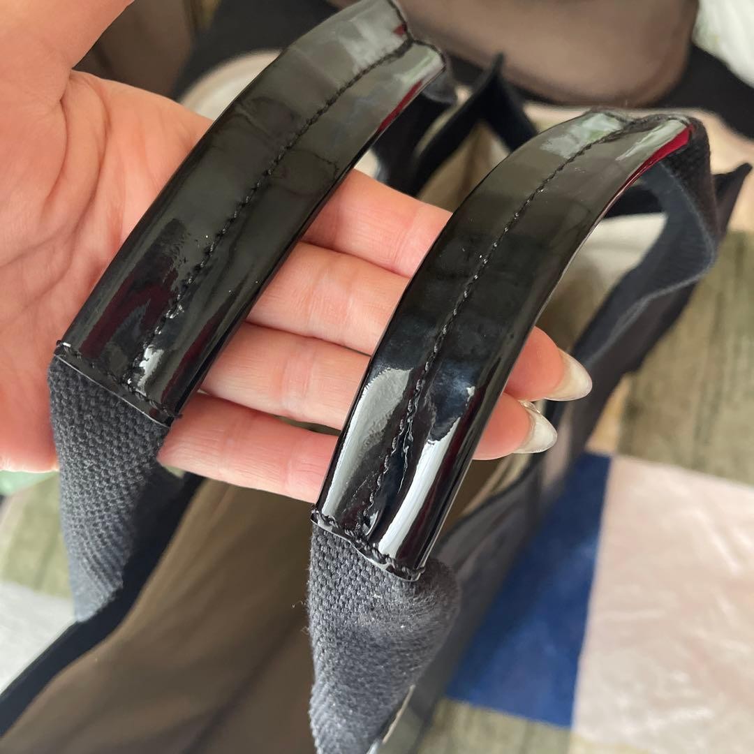 Tory Burch Tote Bag Nylon x Enamel Black Women's From Japan thumbnail 14