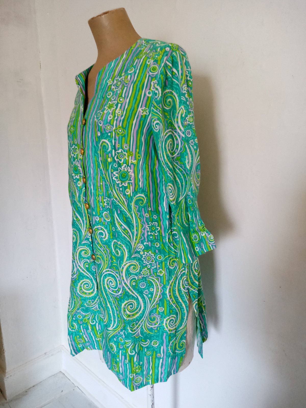 Vintage bob mackie wearable art dress shirt - image 2