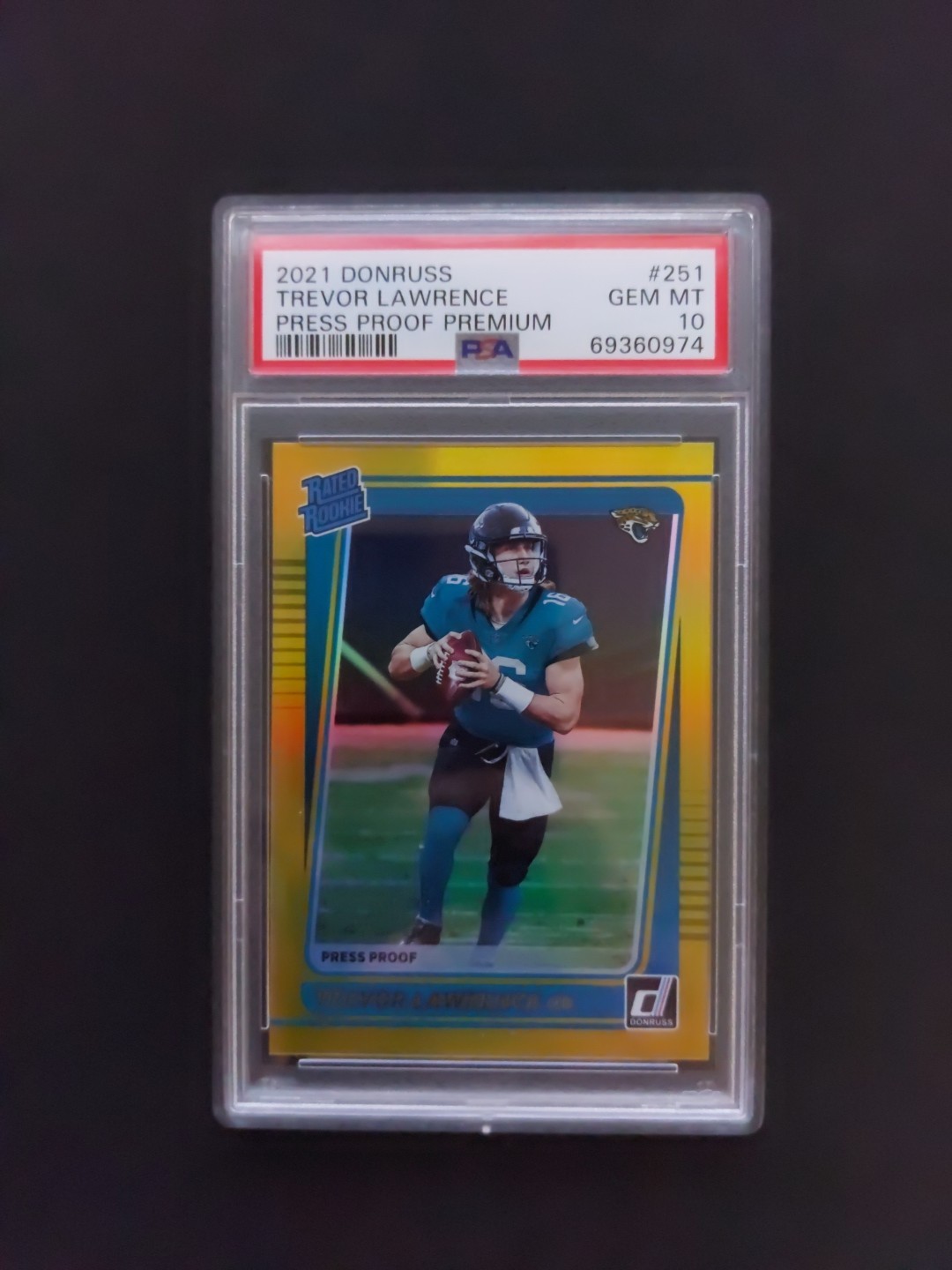 2021 Donruss Trevor Lawrence #251 Press Proof Premium PSA 10 Rated Rookie