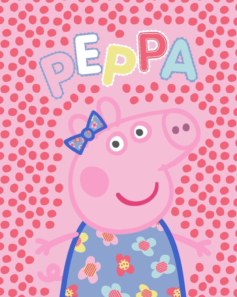Peppa Pig Fleece Throw Blanket 130 x 160 cm Sofa Throw - LARGE