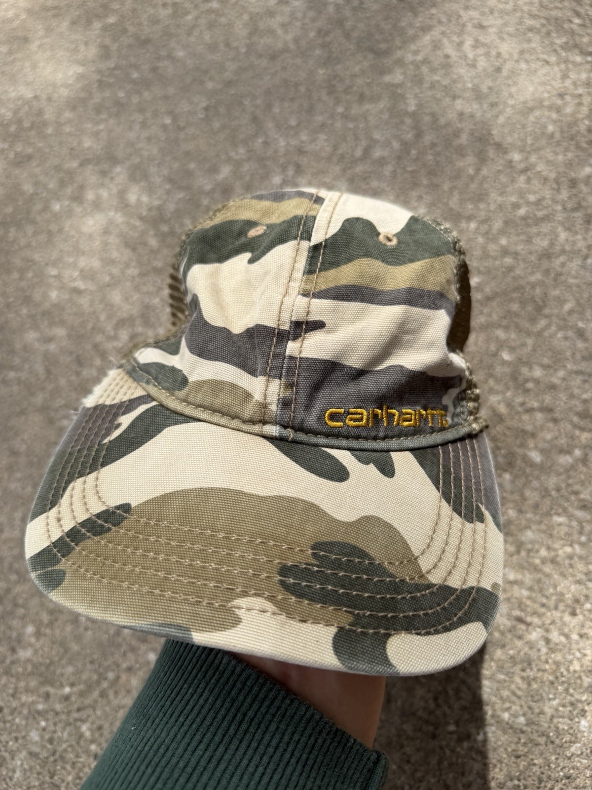 Vintage Carhartt Camo Hat