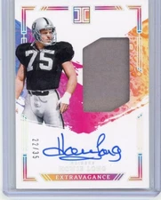 Howie Long Extravagance Patch Auto Silver /35:On-Card! 2024 Impeccable Football 