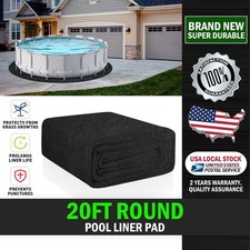 Round Swimming Pool Base Mat Waterproof Durable Ground Protection Pad 20ft
