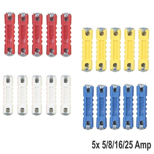 Auto Fuses Kit Classic Car 5A 8A 16A 25A Electrical Equipment Fuse Torpedo Type - Picture 2 of 8