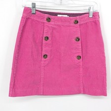 Vineyard Vines Corduroy Skirt Womens 0 Pink Mini Casual Preppy Barbie Vibrant