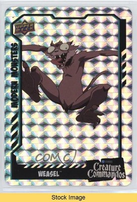 2025 Upper Deck DC Creature Commandos Modern Monsters Stickers Weasel READ 0bn8