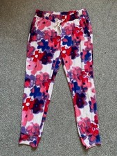 Juicy Couture Y2K All Over Floral Terry Towelling Joggers Size Large 12/14