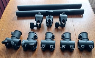 Job Lot of 3 Roland Drum Rack Pad Mounts 5 T Clamps and 2 Spare Rack Tubes 38mm
