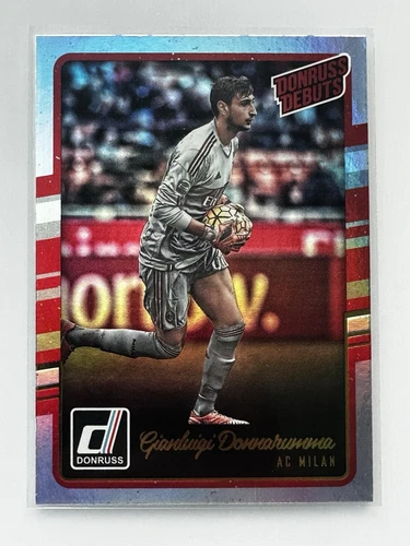 16/17 Panini Donruss Gianluigi Donnarumma Holo Donruss Debuts RC #201 AC Milan
