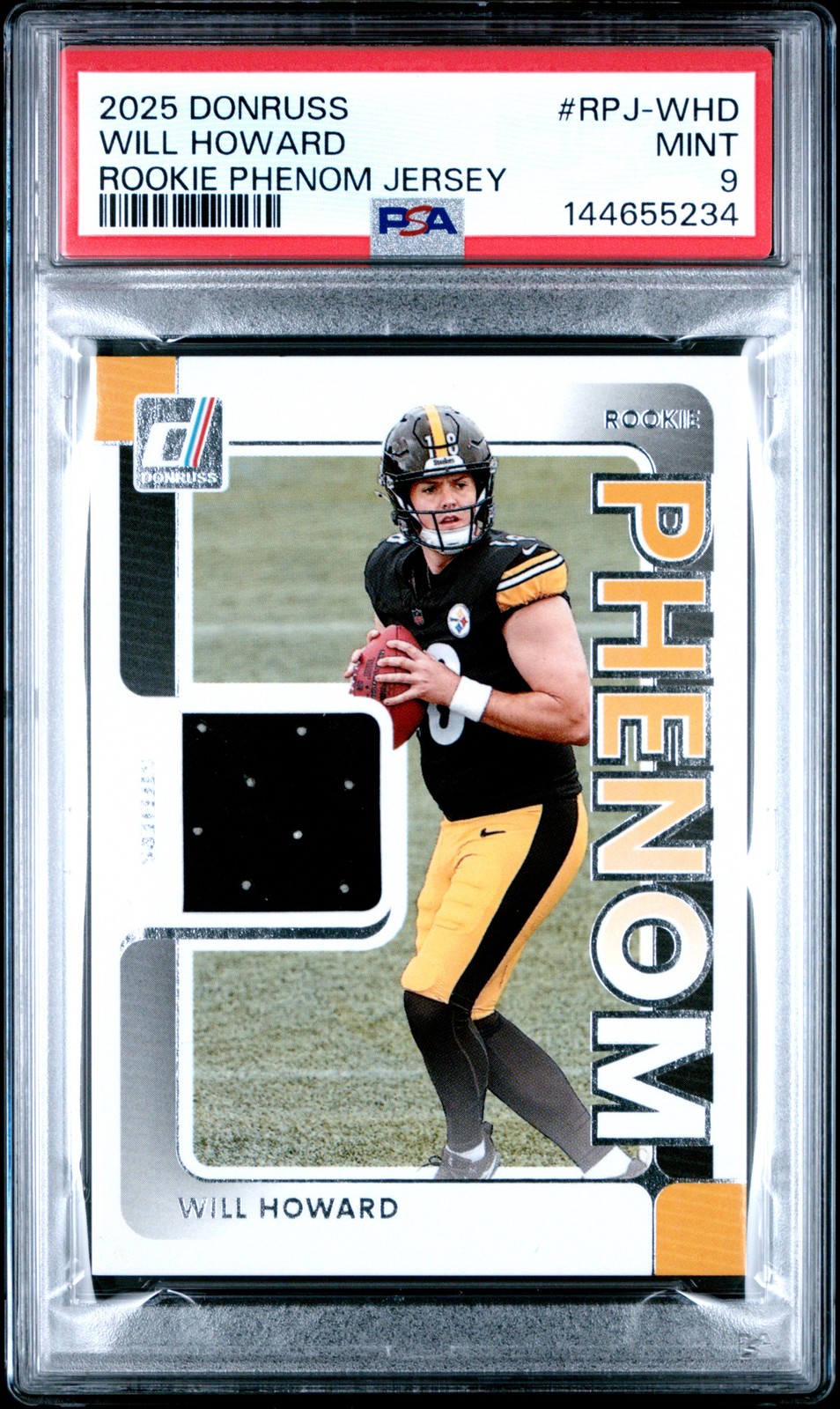 Will Howard Panini Donruss Rookie Phenom Jerseys #RPJWHD Base
