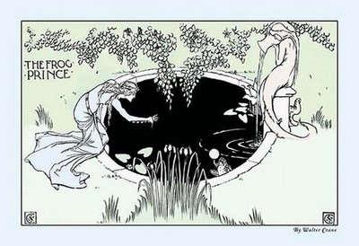 The Frog Prince - The Fountain Walter Crane Poster Print