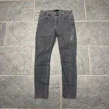 Mother Jeans High Waisted Looker Skinny Dancing In The Dark Washed Black 28