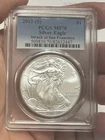2012-(S) $1 American 1oz Fine Silver Eagle PCGS MS70 Coin Struck at SF Mint