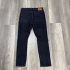Levis Jeans Woman’s Dark Blue 501 Button Fly Distressed Dark Denim Size 29 — photo 4