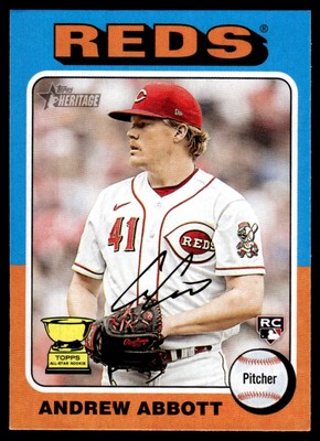 2024 Topps Heritage Andrew Abbott Rookie Cincinnati Reds #470 ASR