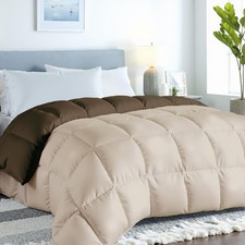 ROYALE LINENS Reversible Comforter - California King Duvet Insert - All Season S
