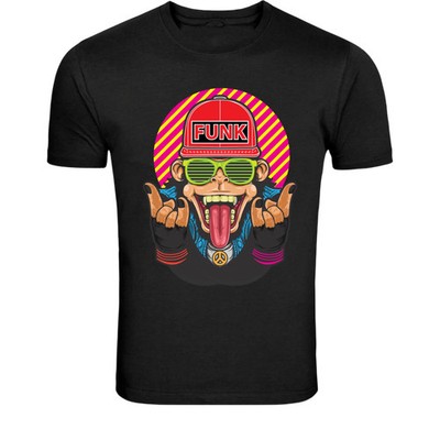 Funky Monkey Rock T-Shirt - Retro Funk Ape Graphic Tee
