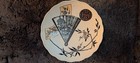 PB&S : 1880’s AESTHETIC 9” FOOTED CAKE PLATE “Miako” Chinoiserie Oriental Ivory — photo 1