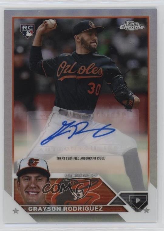 2023 Topps Chrome Update Refractor 133/499 Grayson Rodriguez #AC-GR Auto 7xr