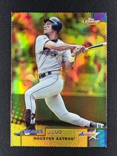 Moises Alou 1999 Topps Finest Die Cut Gold Refractor 003/100 #40 ASTROS