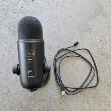 Logitech Blue Yeti USB Microphones Blackout Functional Great Condition