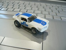 AFX AURORA TJET WHITE BLUE CHEVY RS SS Z28 TRANS AM CAMARO HO SLOT CAR