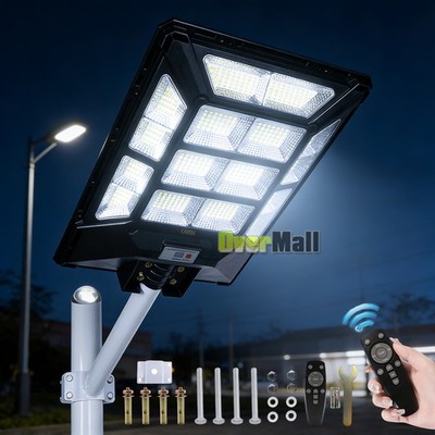 Dusk To Dawn Solar Street Lights Motion Sensor Super Bright Solar Lights 8000W