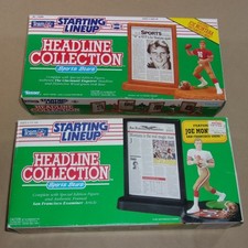 1991 + 1992 JOE MONTANA Starting Lineup HEADLINE * San Francisco 49ERS HOF * LOT