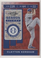2020 Chronicles Contenders Optic Ruby Wave Prizm /199 Clayton Kershaw #25 0m4q