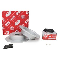 Bremsscheiben + Bremsbeläge hinten für TOYOTA COROLLA, YARIS, PRIUS, MATRIX, IST