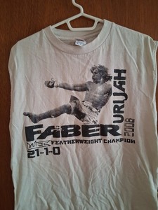 Vintage WEC MMA, UFC Cage Fighting sleeveless T-shirt  Sz M Urijah Faber  Y2K