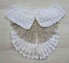 Vintage Antique Victorian Collar Lot of 3 Lace Pearl Crochet Edwardian Coquette