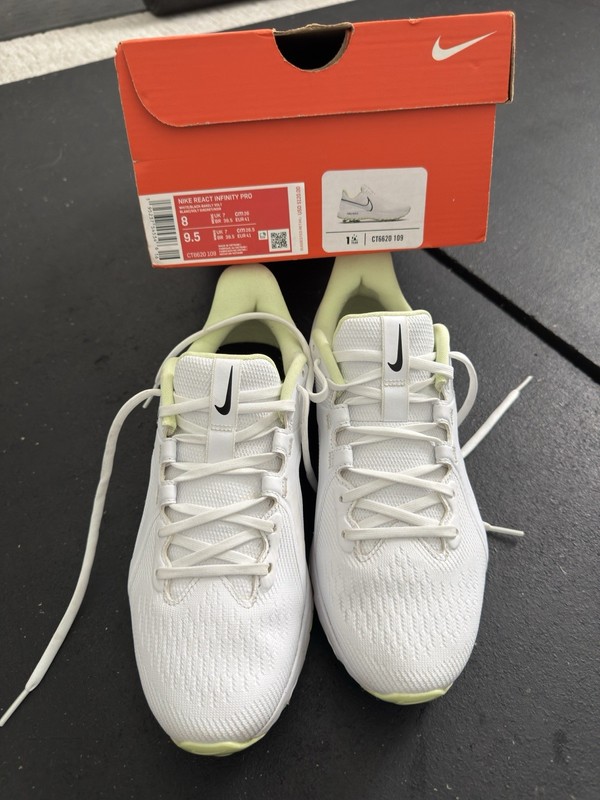Nike React Infinity Pro Golf White Barely Volt Black CT6620-109 US Men's sz 8