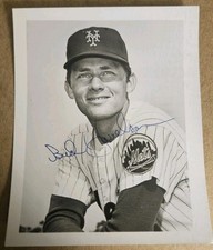 Bud Harrelson 3x5 B&W Photo New York Mets