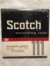 SCOTCH RECORDING TAPE 7" REEL 111 3M Sealed new standard length 1/4" X 1200 feet